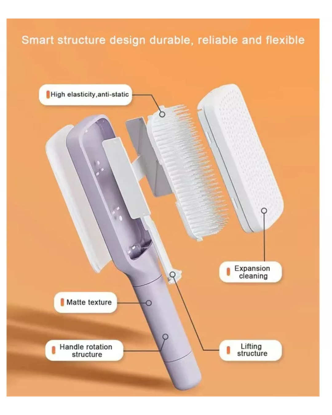 Self Cleaning Hair Brush Lite